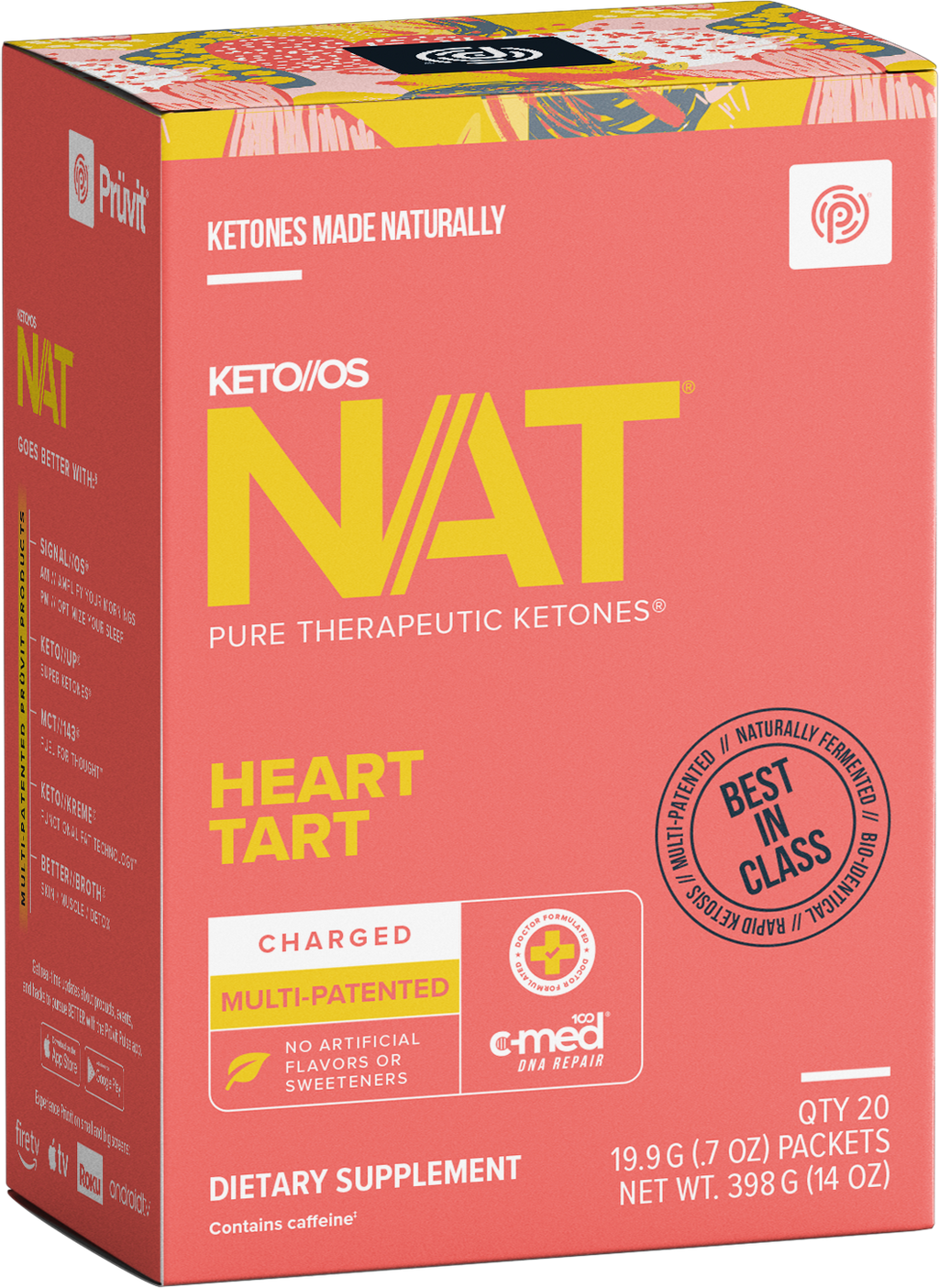 Keto//OS NAT Heart Tart, confezione da 20 bustine
