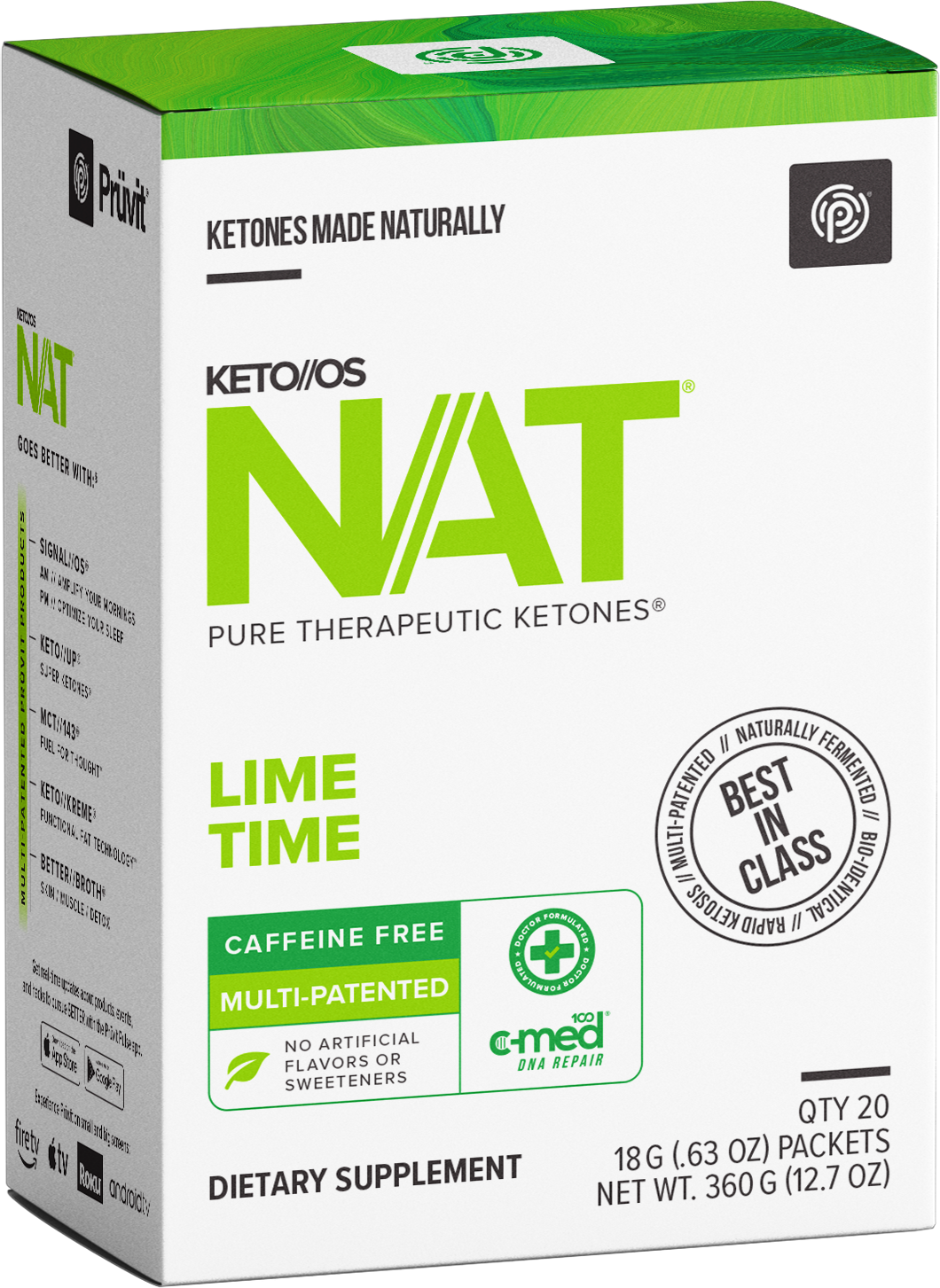 Keto//OS NAT Lime Time, senza caffeina
