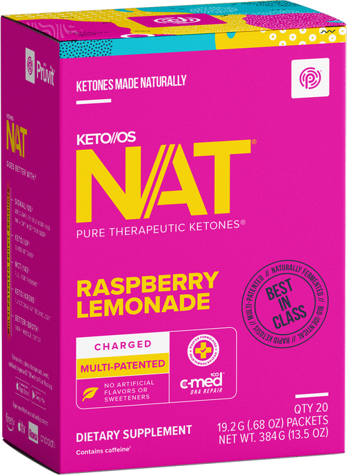 Keto//OS NAT Raspberry Lemonade, confezione da 20 bustine