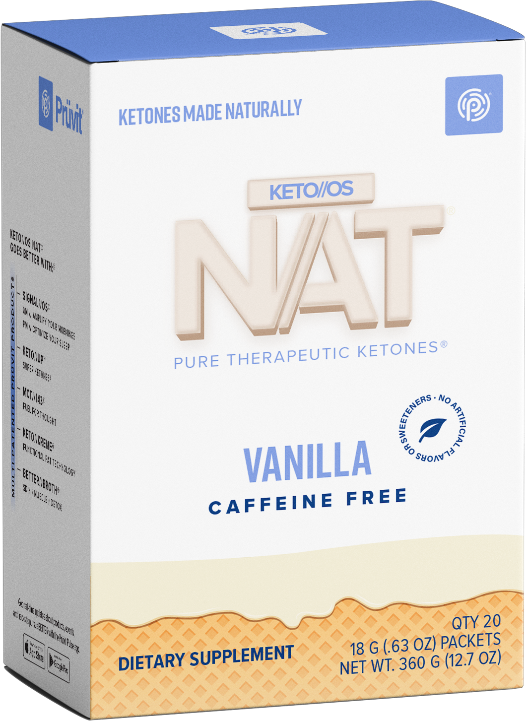 Keto//OS NAT Vanilla, senza caffeina