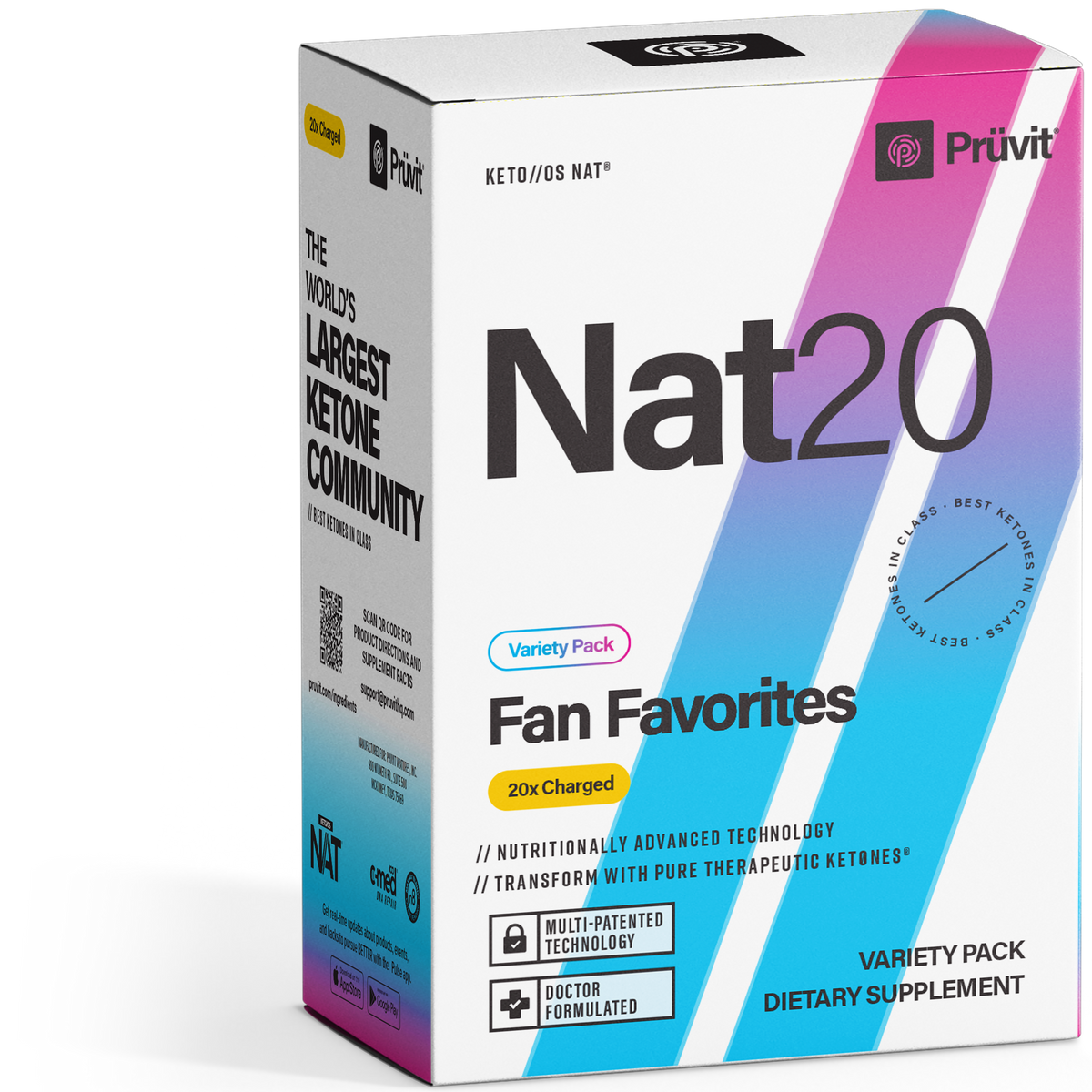 Keto//OS NAT NAT Challenge (assortita), con caffeina